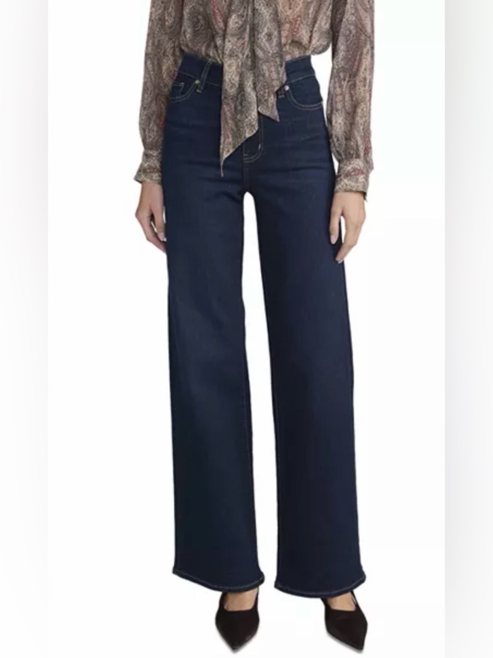 Frame NWT $298 Le Slim Palazzo Stretchy 28 Rinse Wash